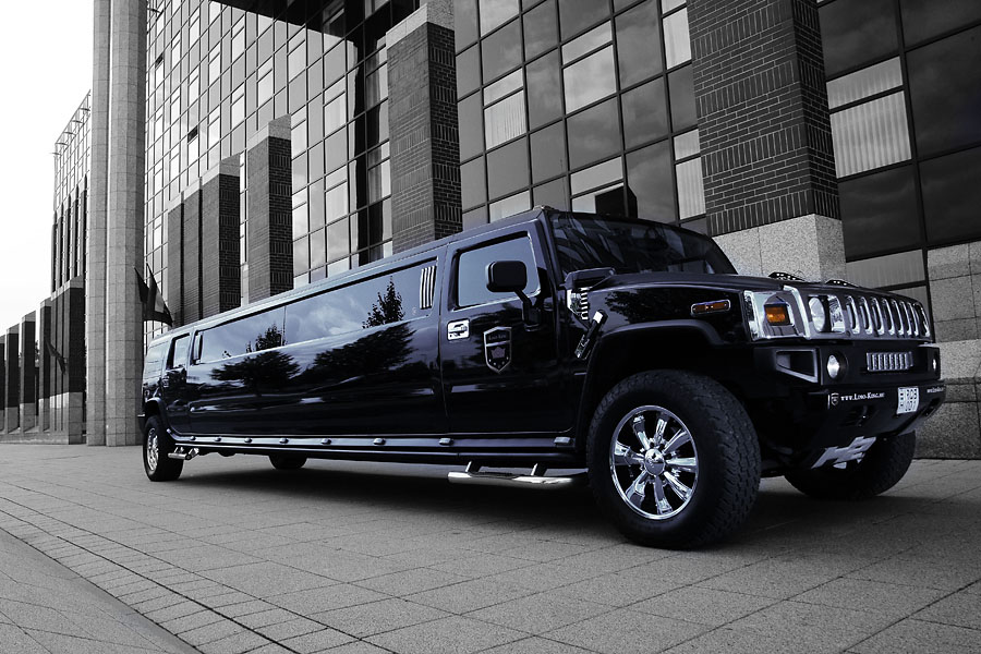 Hummer Limo Budapest stag do transfer with luxury interior and amazing black color.
